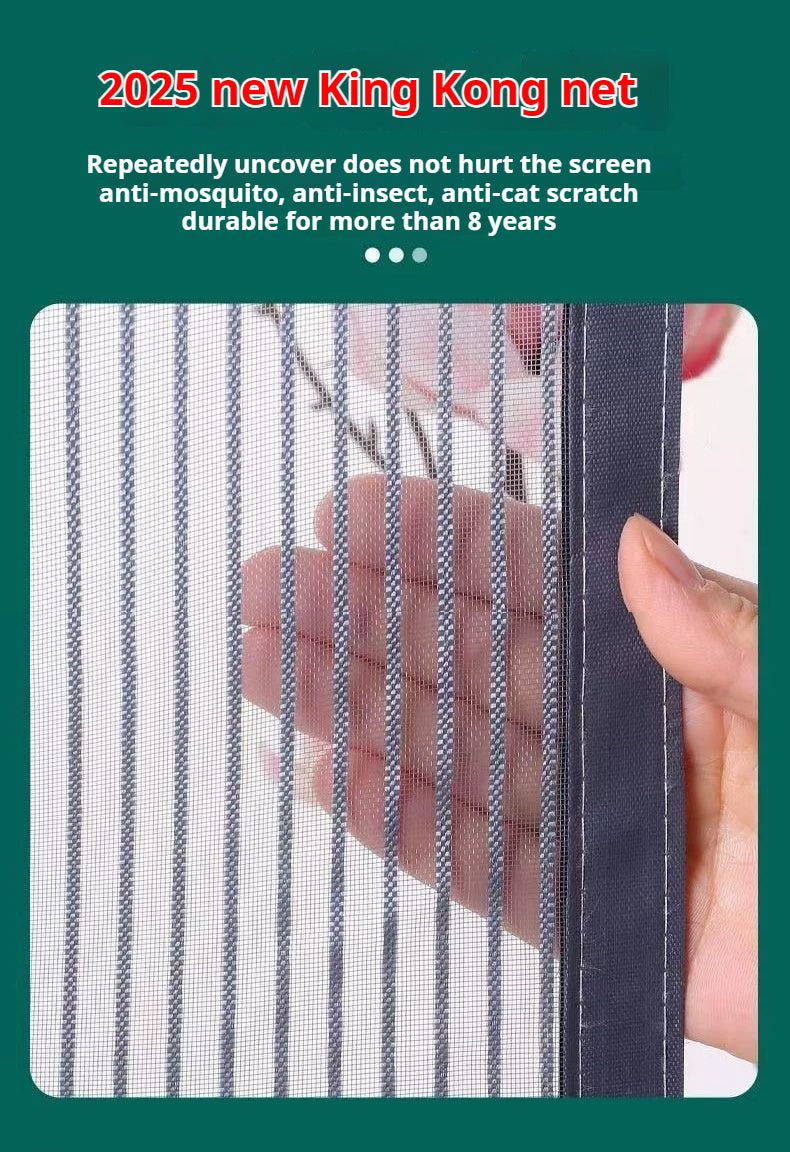 Household diamond mesh window screen, anti-mosquito window screen, self-adhesive Velcro free perforated screen, simple self-loading detachable