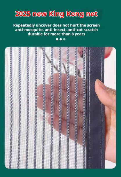 Household diamond mesh window screen, anti-mosquito window screen, self-adhesive Velcro free perforated screen, simple self-loading detachable