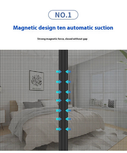 Fiberglass anti-mosquito screen door curtains, velcro magnetic door curtains home anti-mosquito door curtains