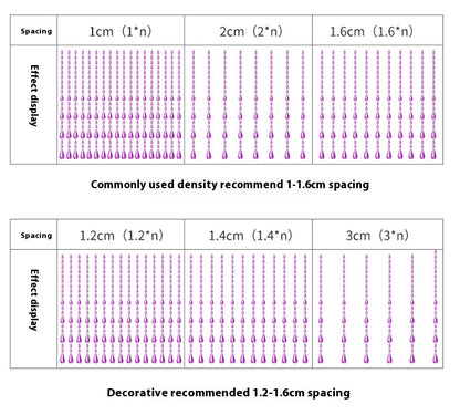 New crystal bead curtain door curtain, partition, no punch, bathroom, entrance, living room, decorative aisle, household fashion crystal bead door curtains