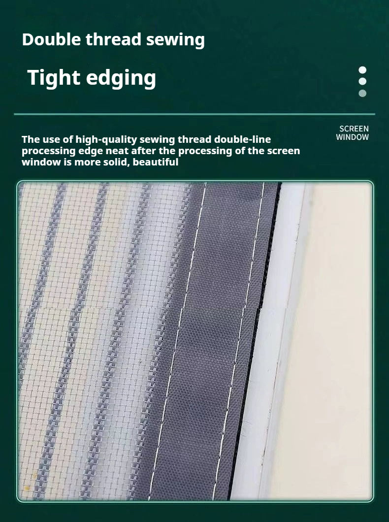 Household diamond mesh window screen, anti-mosquito window screen, self-adhesive Velcro free perforated screen, simple self-loading detachable